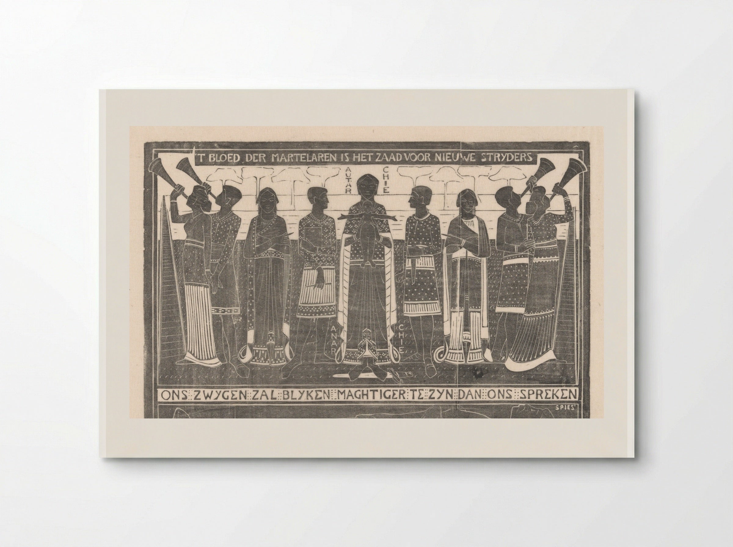 Herdenkingsprent voor de Haymarket-affaire - Karel Petrus Cornelis de Bazel - Poster