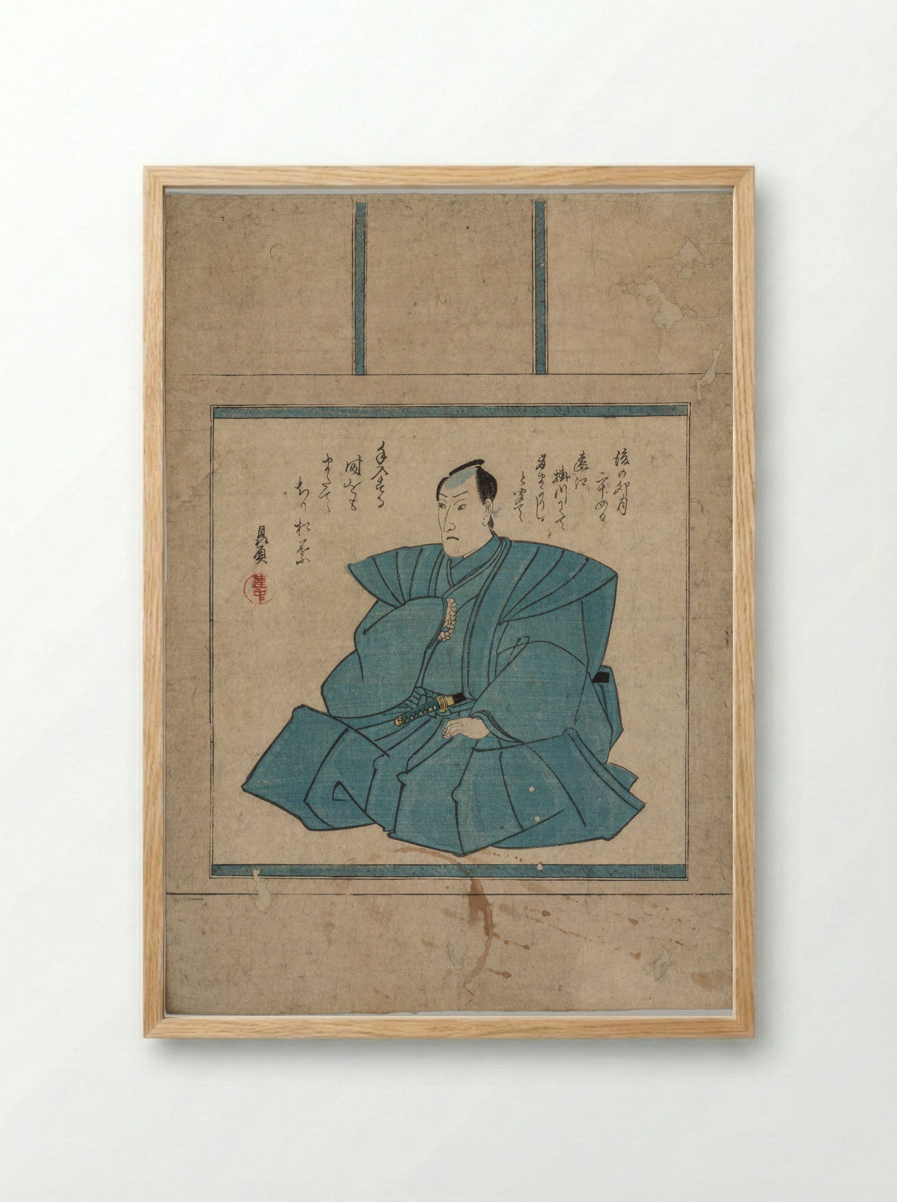Herfst en winter - Utagawa Kunisada (I) - Framed Print Wood