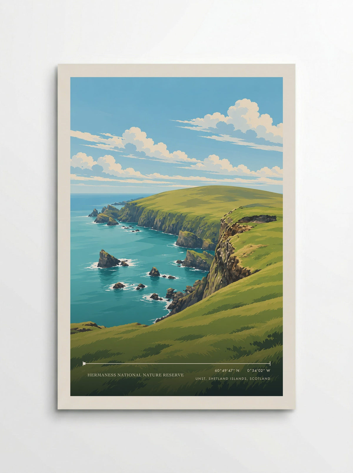 Hermaness National Nature Reserve, Unst, Shetland Islands, Scotland | Travel Poster - Poster