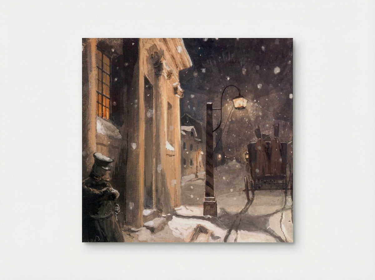 Hermann at the entrance to the countess - Alexandre Benois - Poster