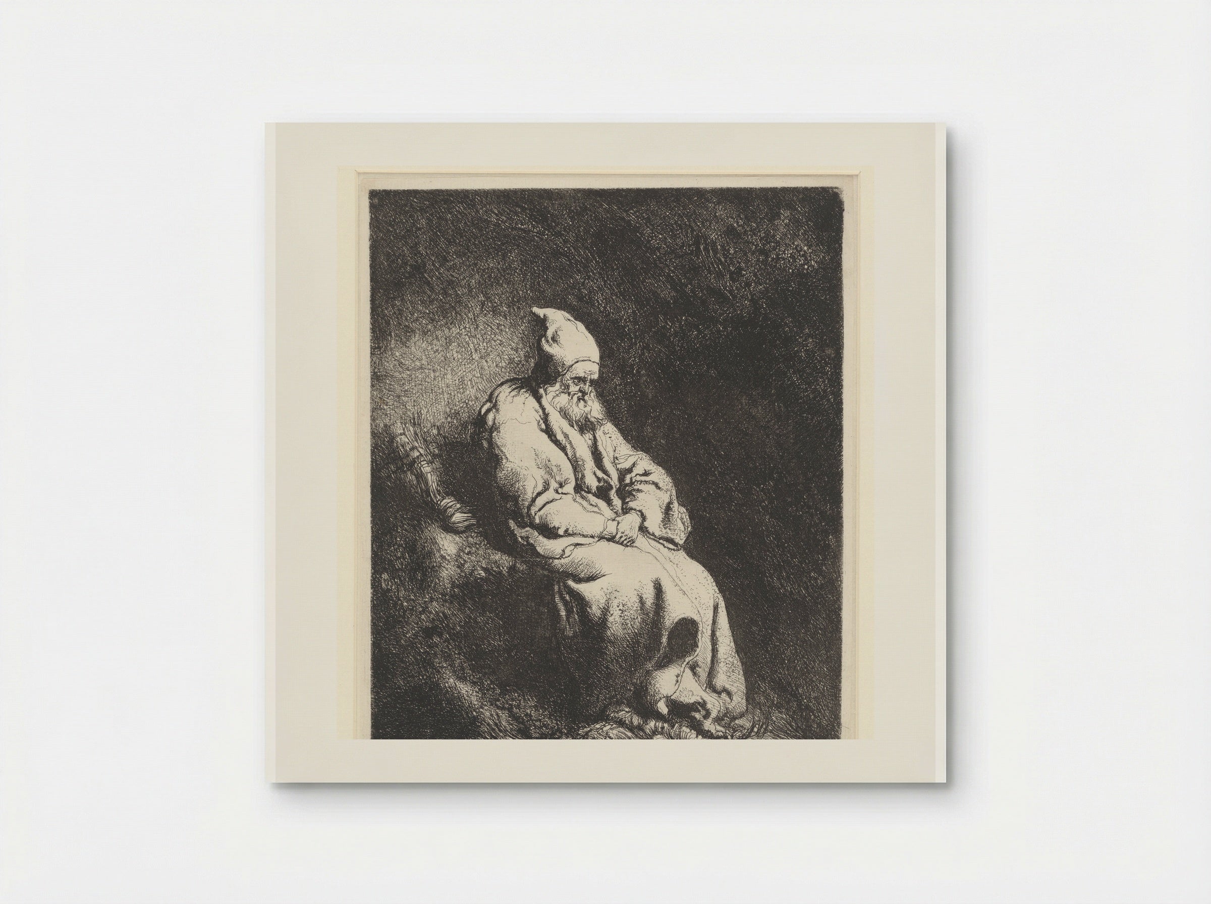 Hermit in a Cave - Jan Lievens - Poster