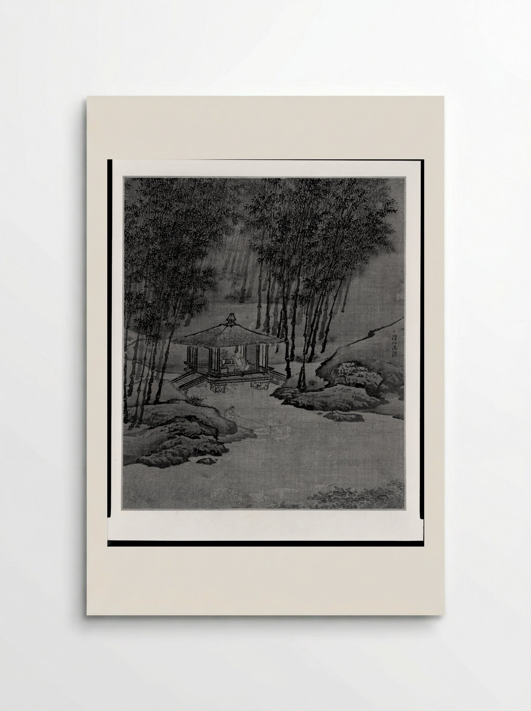Hermit in a Lodge Built over a Stream - Yuan Yao - Poster