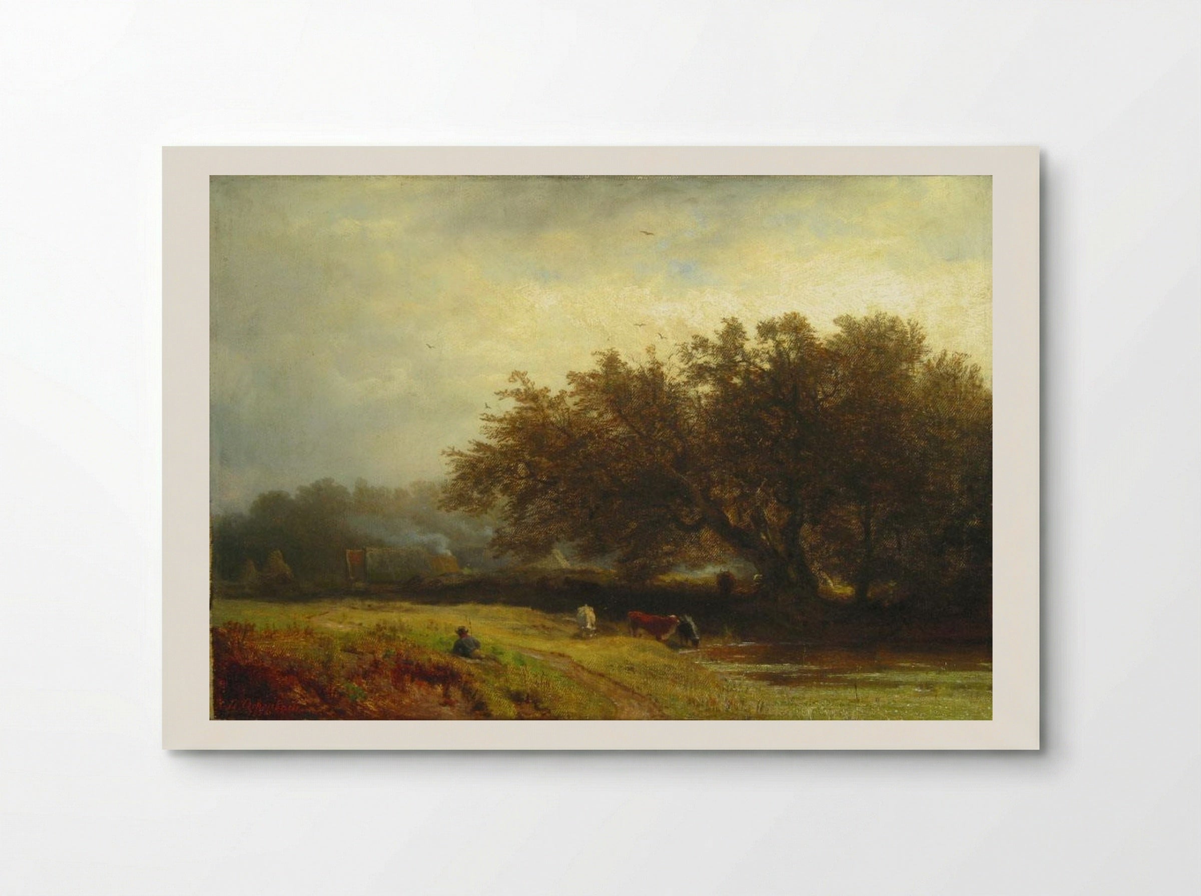 Hermitage - Andreas Achenbach - Poster