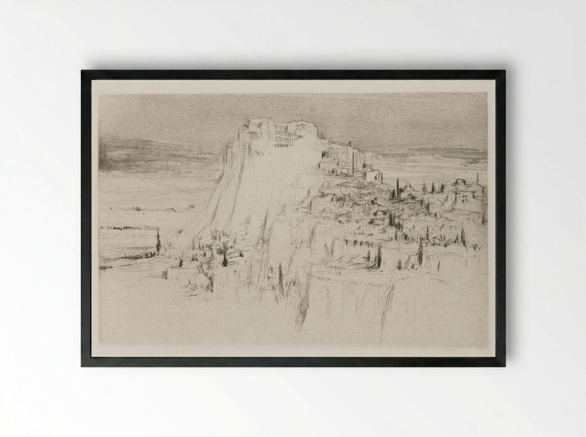 Herodias: Page 3, The citadel of Machaerus - William Walcot - Framed Print Black