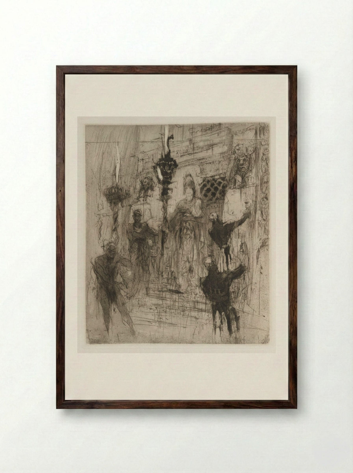 Herodias - William Walcot - Framed Print Dark Wood