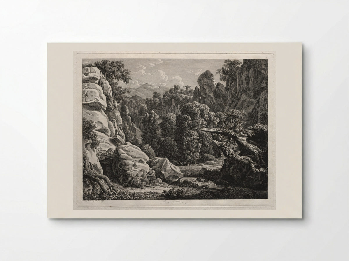 Heroic Landscape: The Satyr and the Nymph - Johann Christian Reinhart - Poster