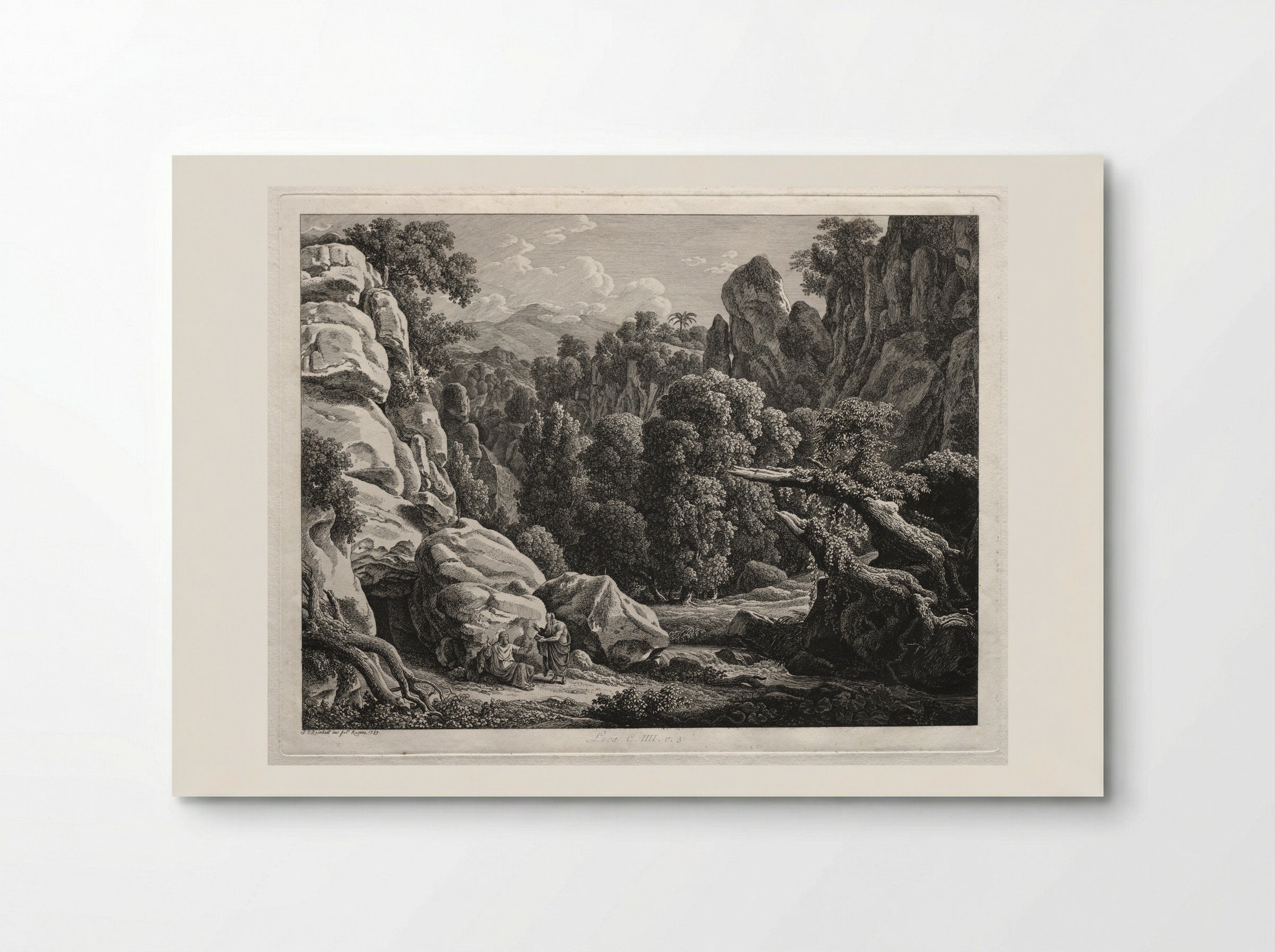 Heroic Landscape: The Satyr and the Nymph - Johann Christian Reinhart - Poster