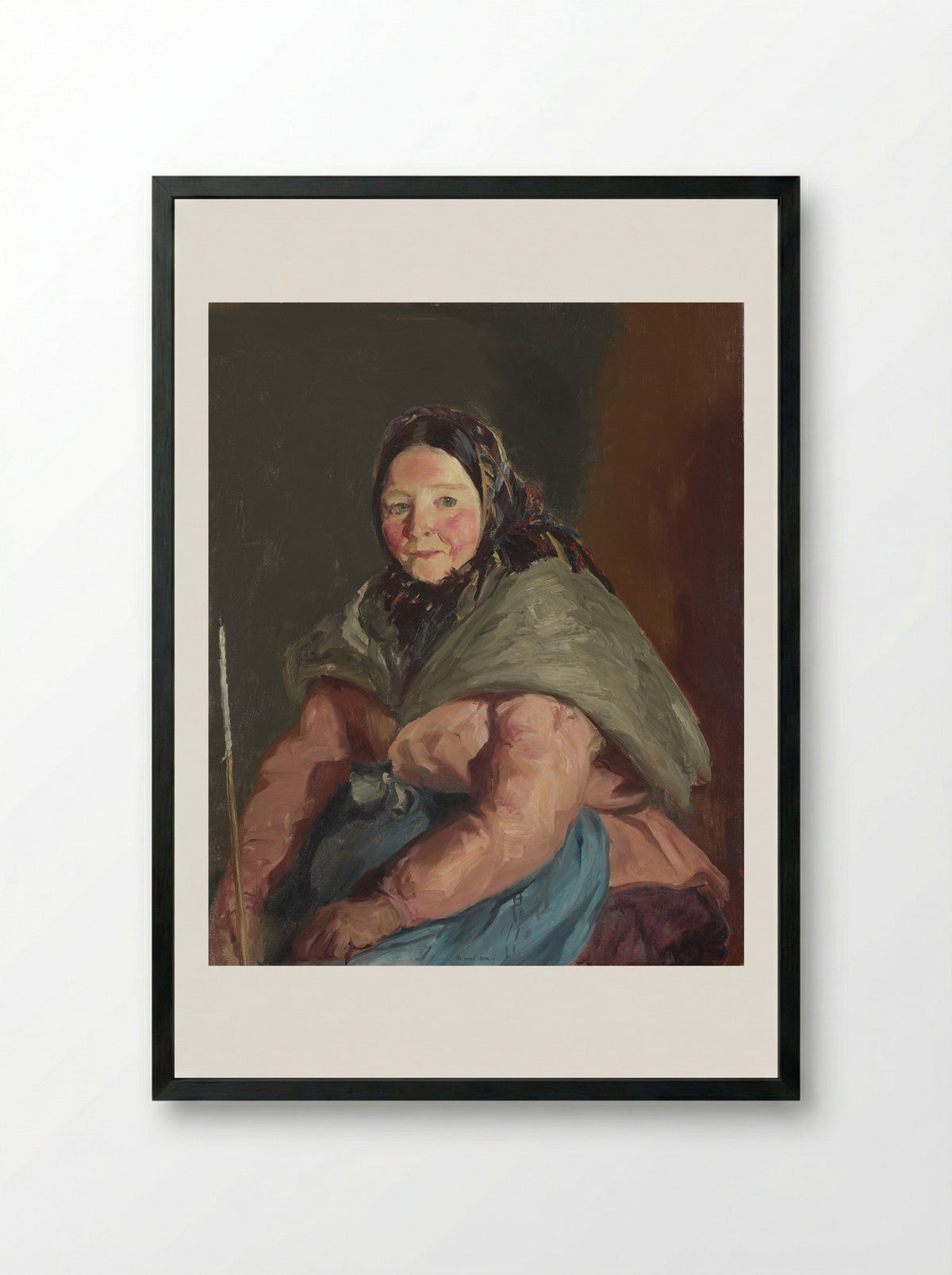 Herself - Robert Henri - Framed Print Black