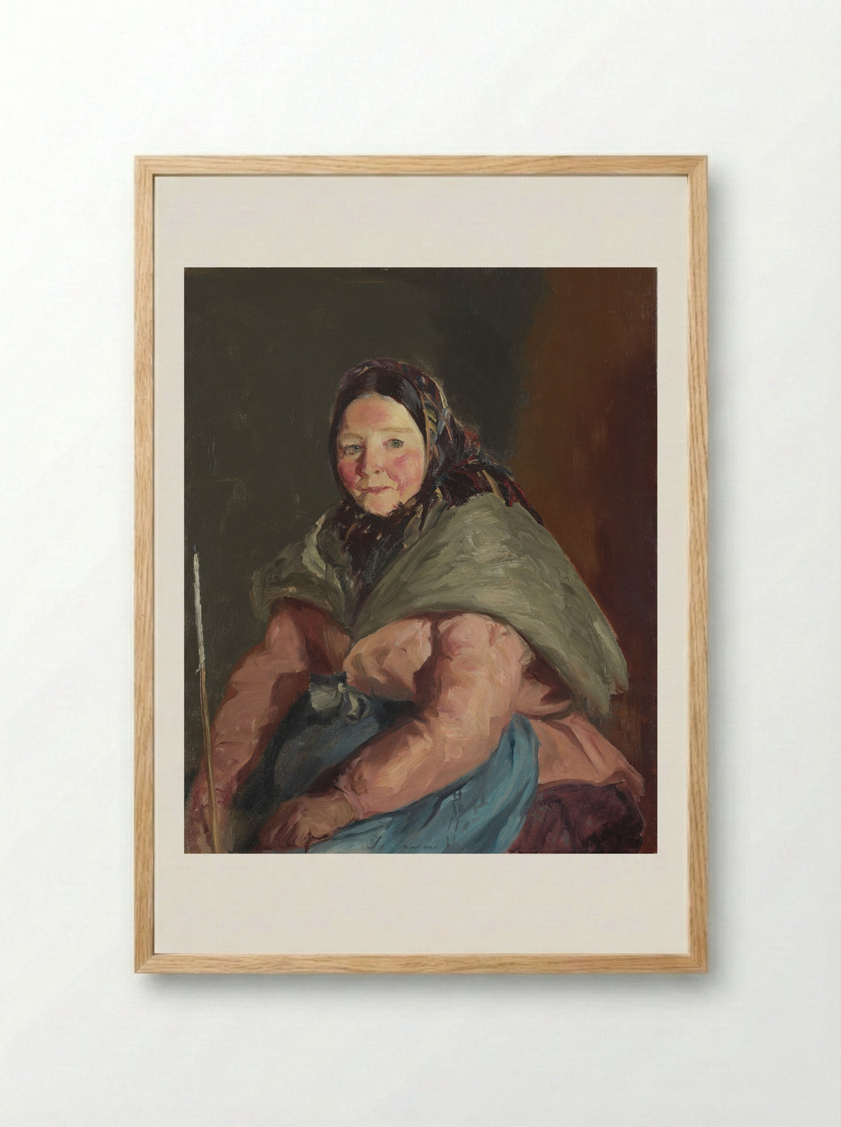 Herself - Robert Henri - Framed Print Wood