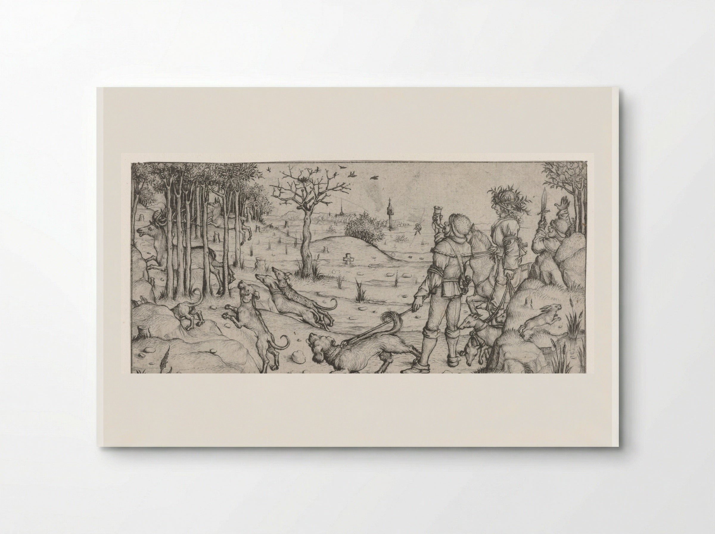 Hertenjacht (The Stag Hunt) - Master of the Amsterdam Cabinet - Poster