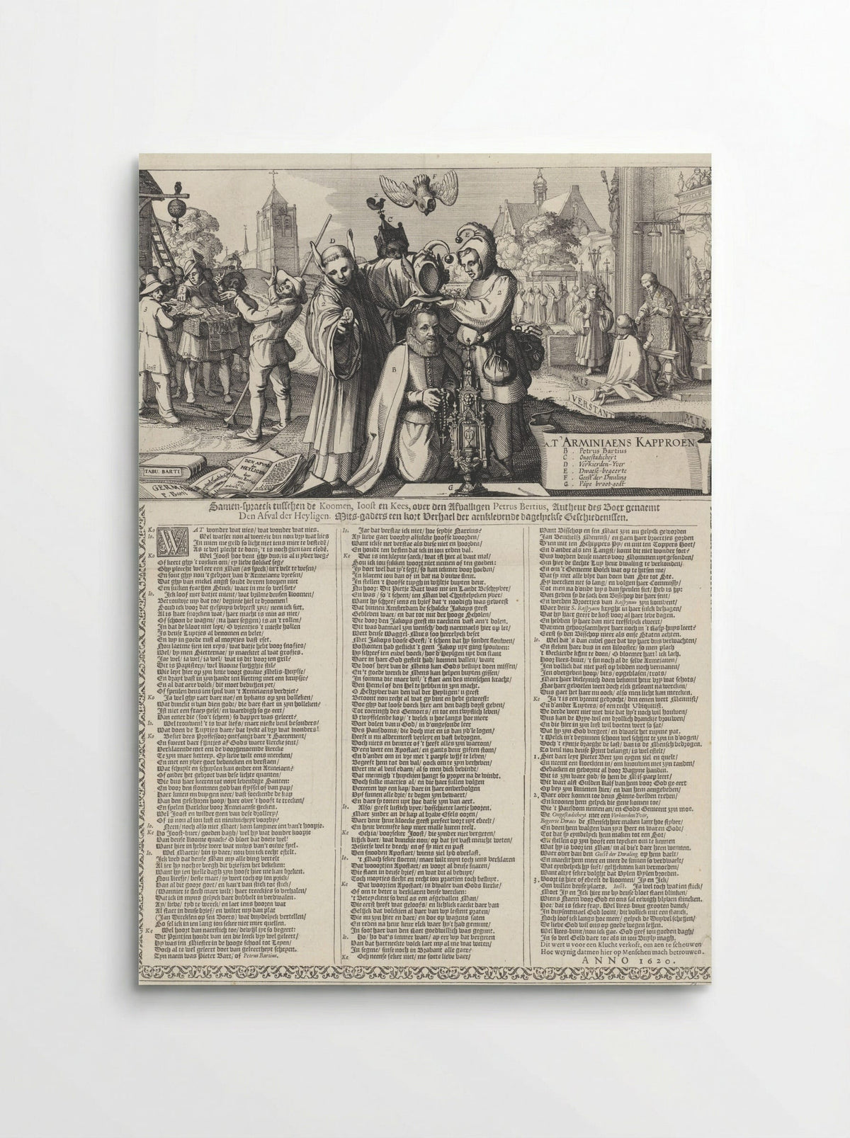 Het Arminiaans Kaproen - Claes Jansz. Visscher (II) - Poster