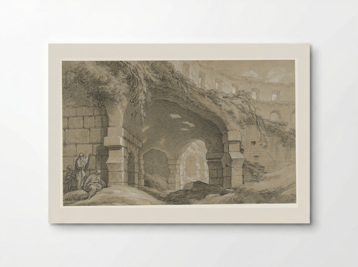 Het Colosseum in Rome - Charles Michel-Ange Challe - Poster