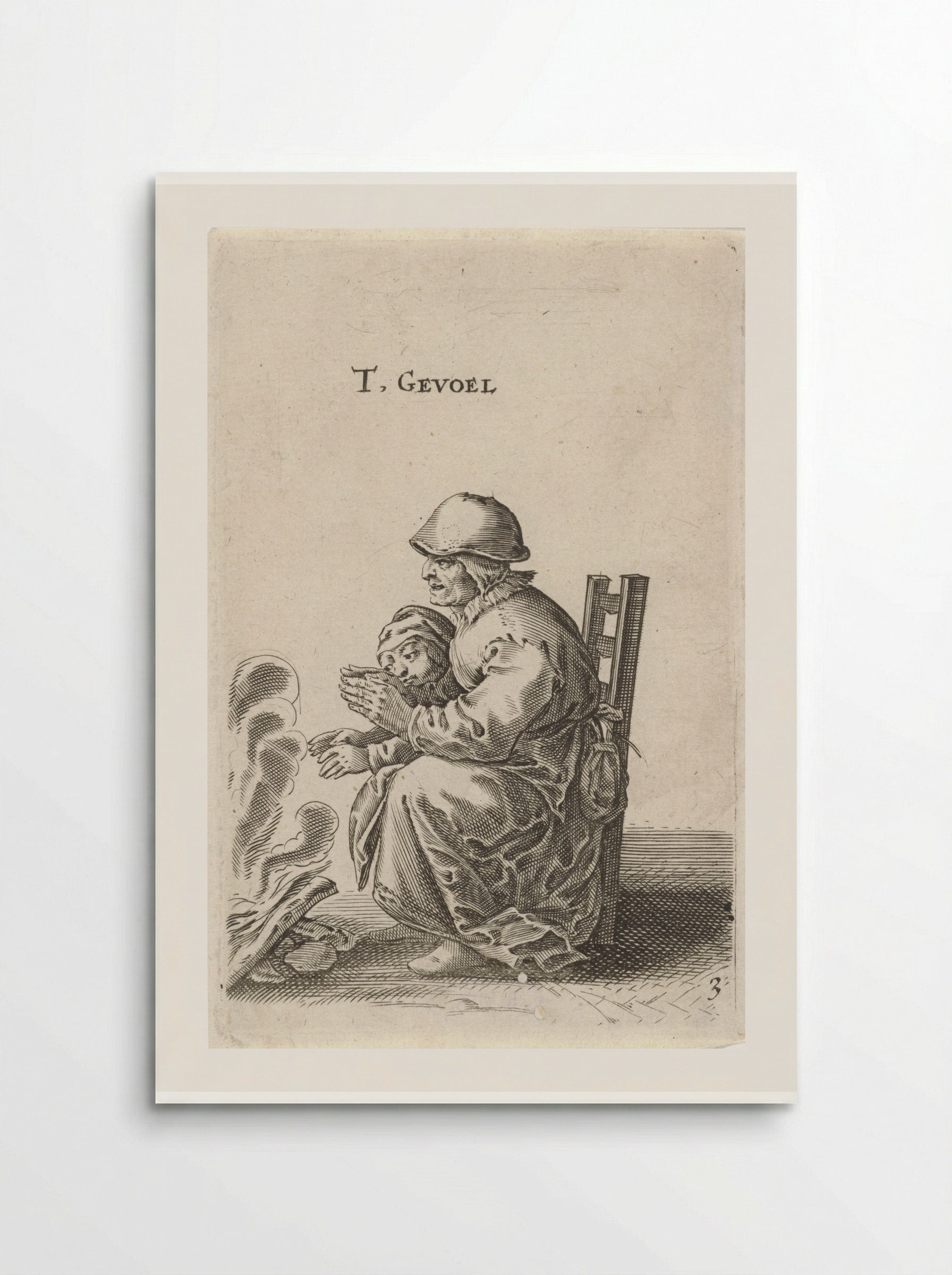 Het Gevoel (The Sense of Touch) - Salomon Savery - Poster