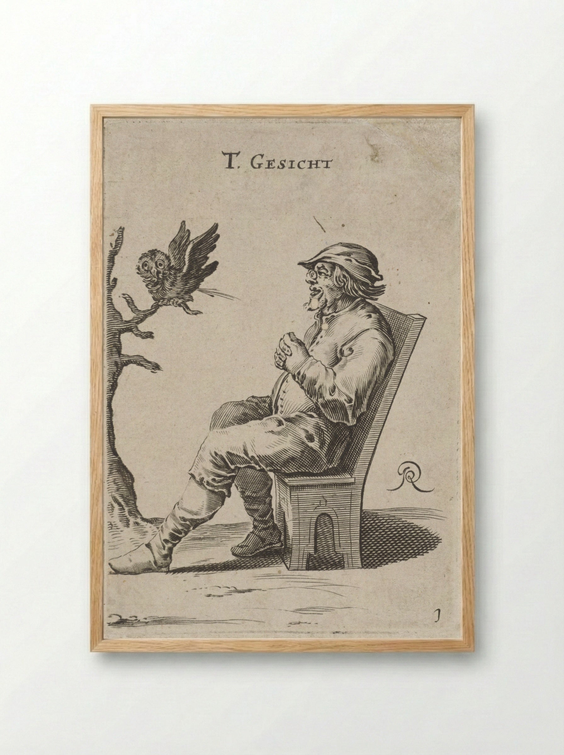 Het Gezicht (The Sense of Sight) - Salomon Savery - Framed Print Wood