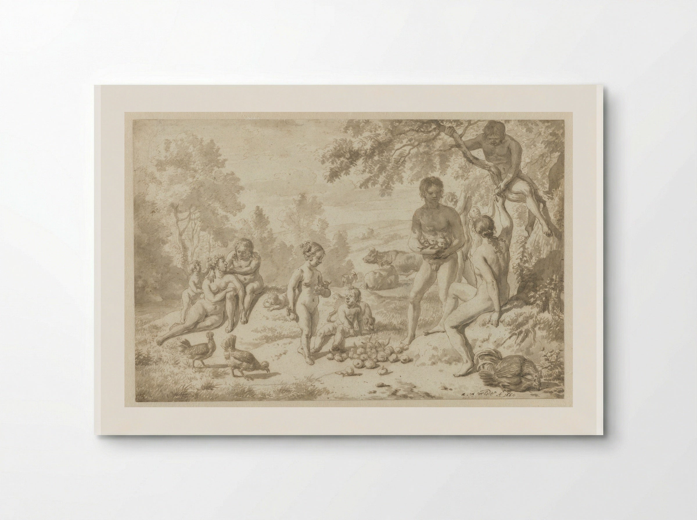 Het Gouden Tijdperk - Adriaen van de Velde - Poster