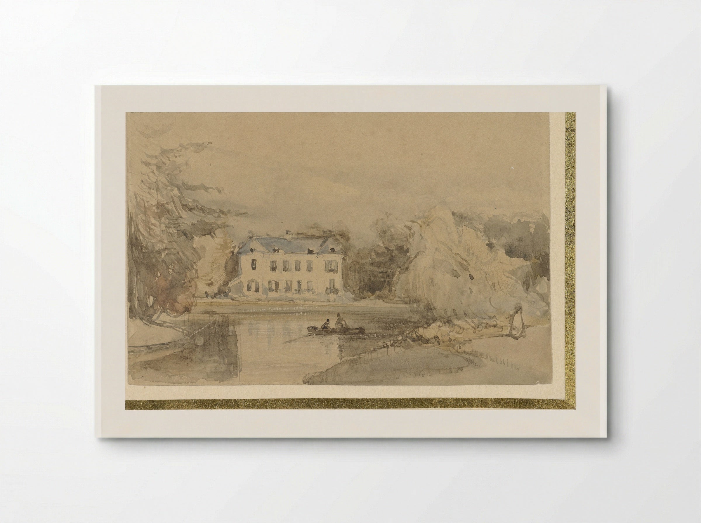 Het Huis te Leede - Johannes Bosboom - Poster