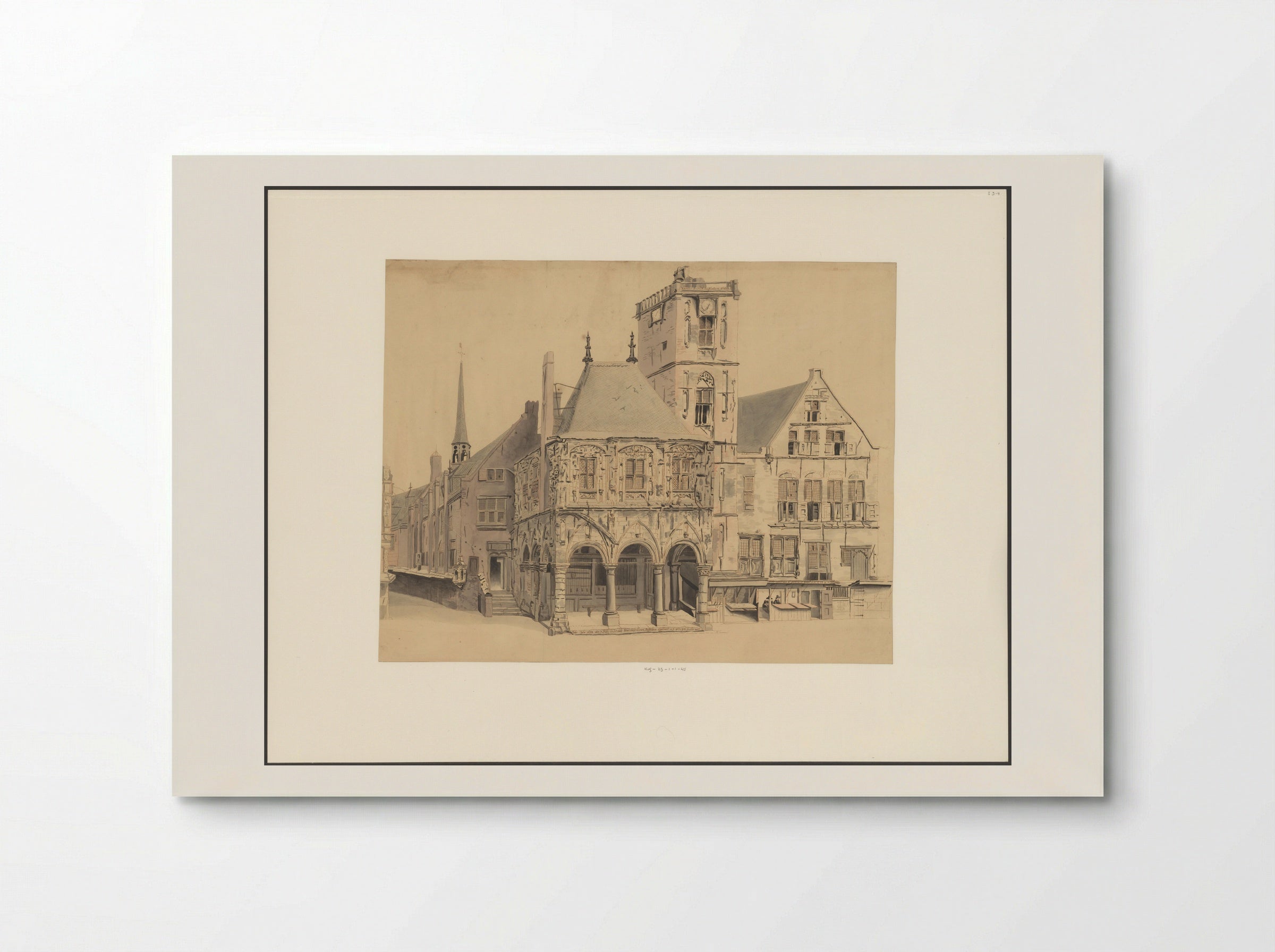 Het Oude Stadhuis van Amsterdam - Anthonie van den Bos - Poster