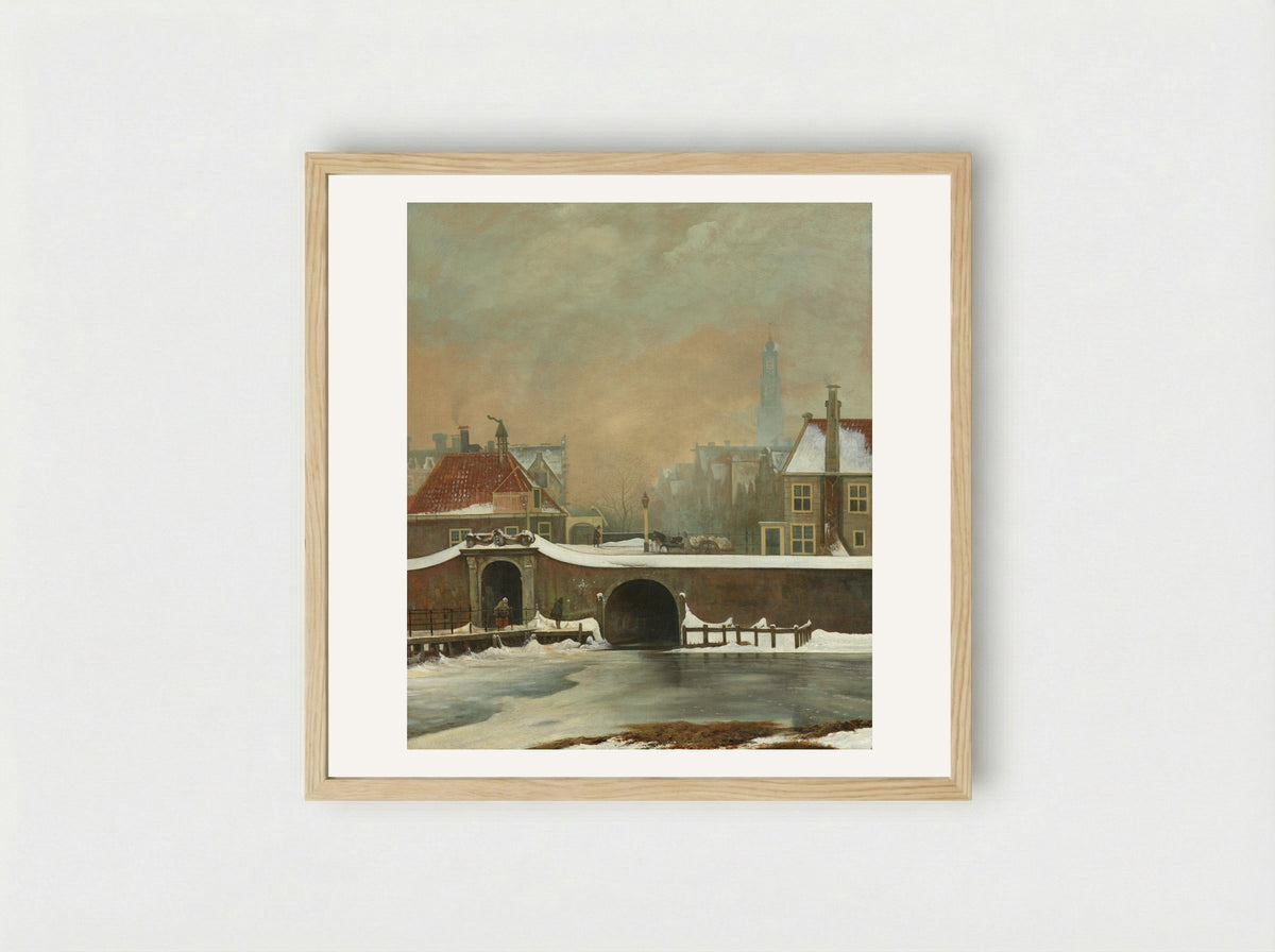 Het Raampoortje in Amsterdam - Wouter Johannes van Troostwijk - Framed Print Wood
