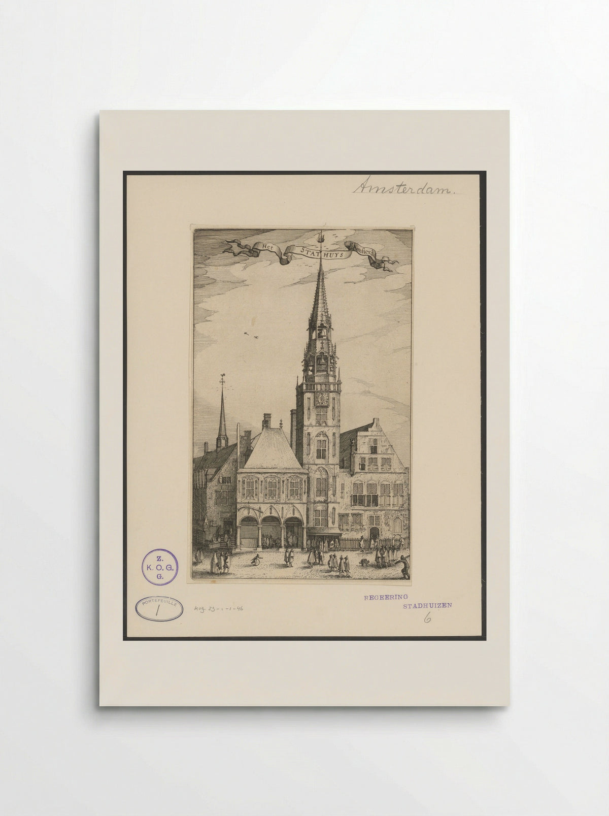 Het Stathuys t'Amsterdam - Claes Jansz. Visscher (II) - Poster