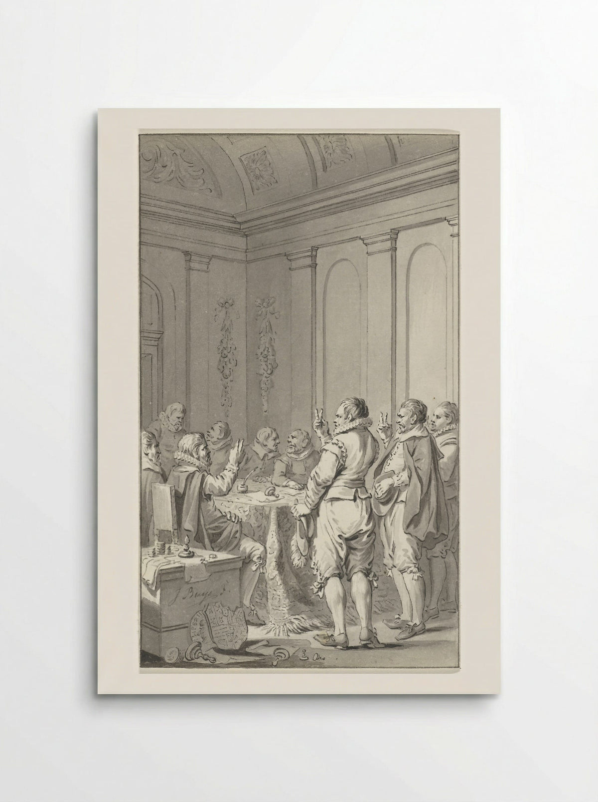 Het afzweren van Filips II door de Staten - Jacobus Buys - Poster