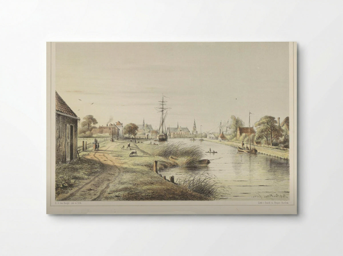 Het bezoeken van de zieken - Bernardus Gerardus ten Berge - Poster