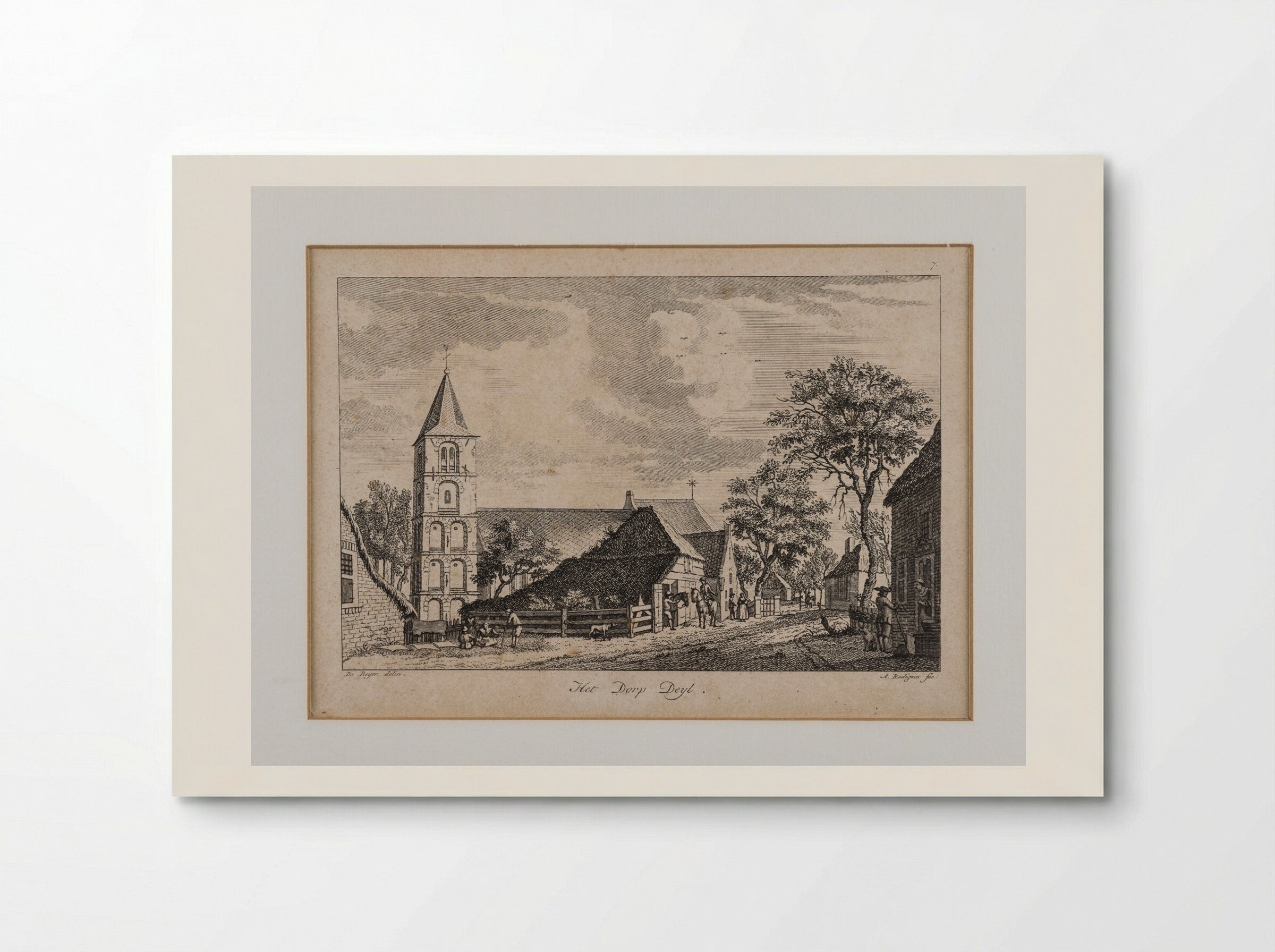 Het dorp Deil - Jan de Beijer - Poster