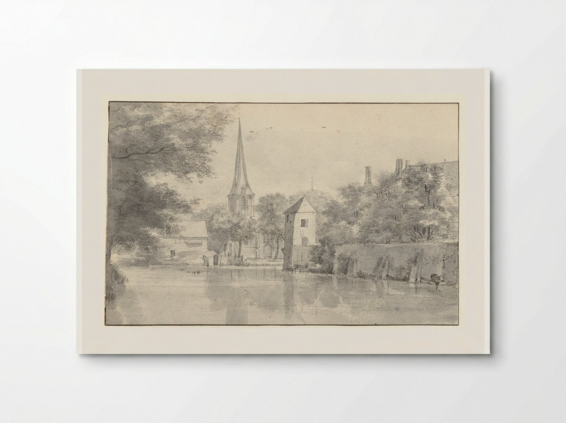 Het dorp Geervliet en een gedeelte van Hof van Putten - Roelant Roghman - Poster