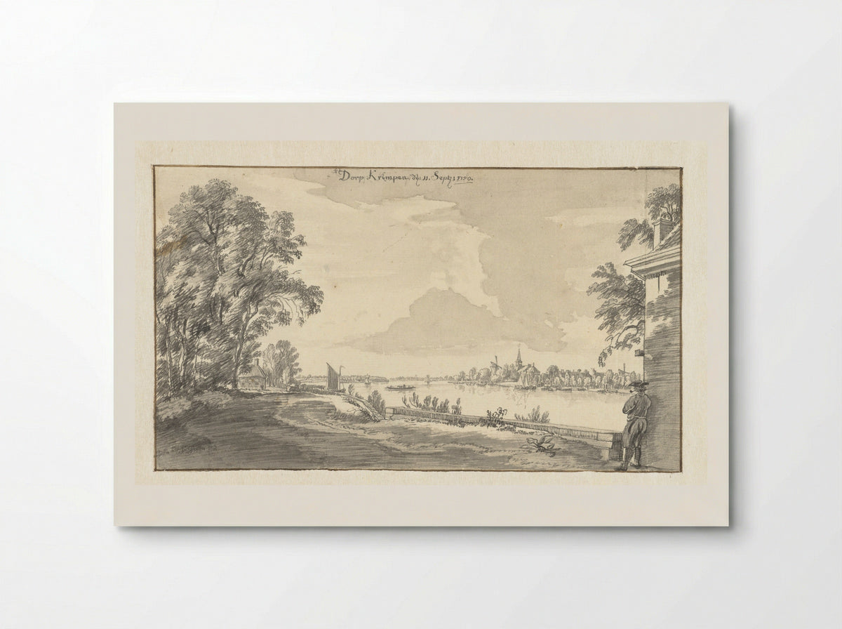 Het dorp Krimpen - Jan de Beijer - Poster