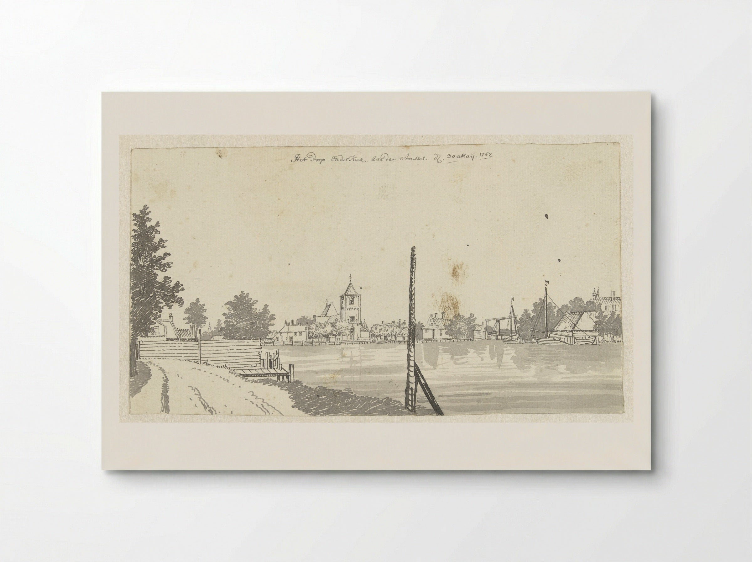 Het dorp Ouderkerk aan de Amstel - Jan de Beijer - Poster