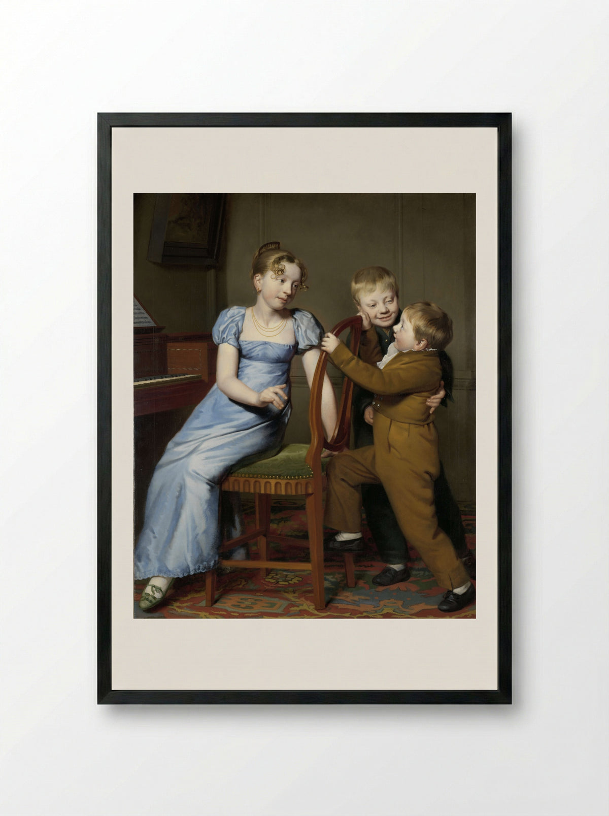 Het gestoorde pianospel - Willem Bartel van der Kooi - Framed Print Black