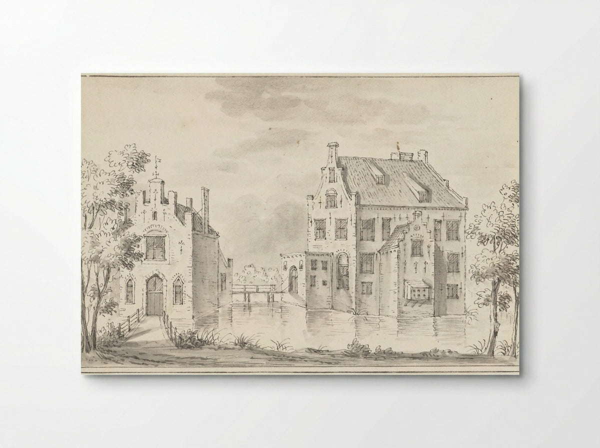 Het kasteel Groenewoude bij Woudenberg - Jacobus Stellingwerff - Poster
