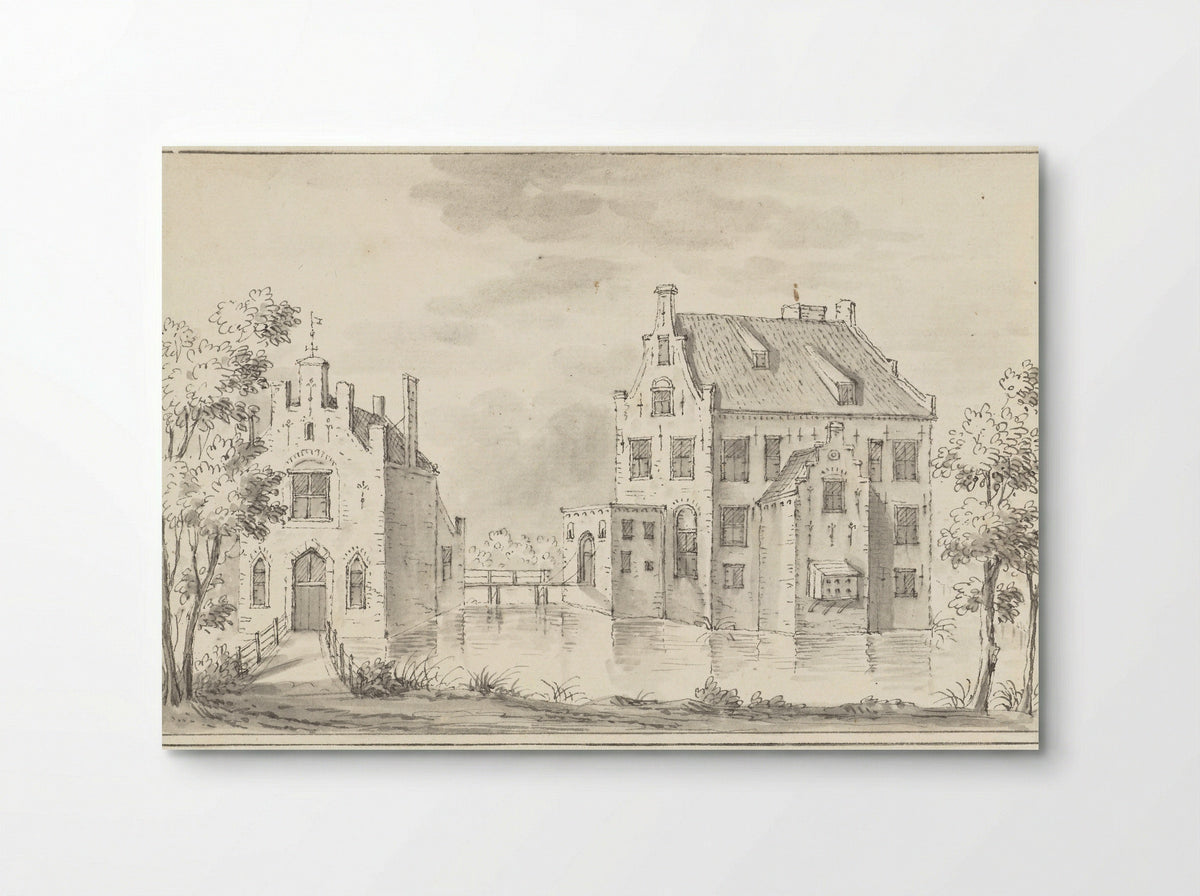 Het kasteel Groenewoude bij Woudenberg - Jacobus Stellingwerff - Poster