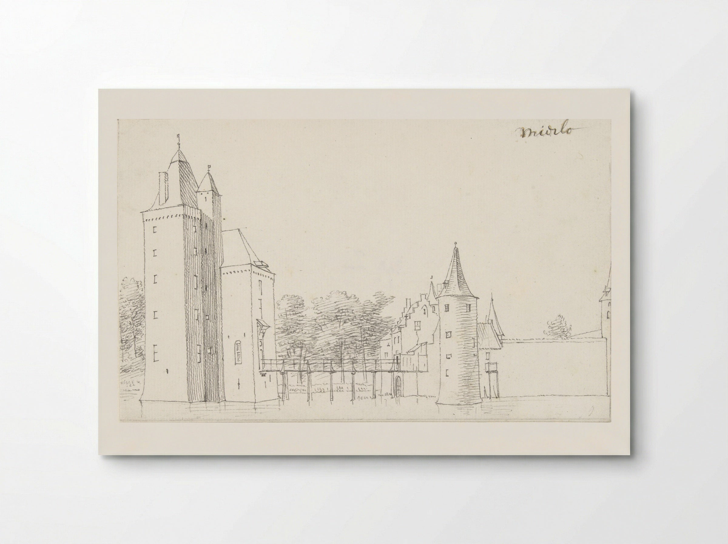 Het kasteel te Mierlo - Cornelis Pronk - Poster