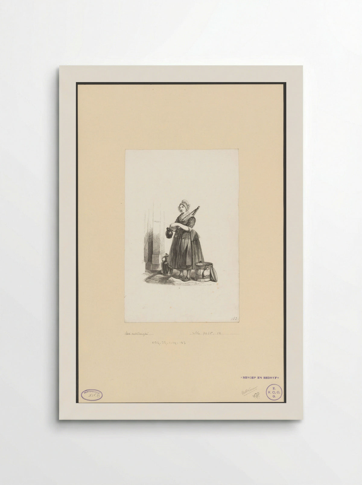 Het melkmeisje (The Milkmaid) - Henry Brown - Poster