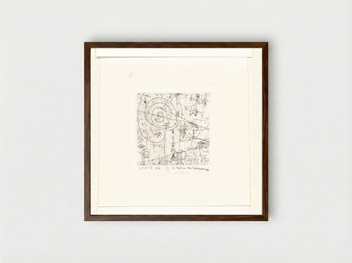 Het oor - Sipke Huismans - Framed Print Dark Wood