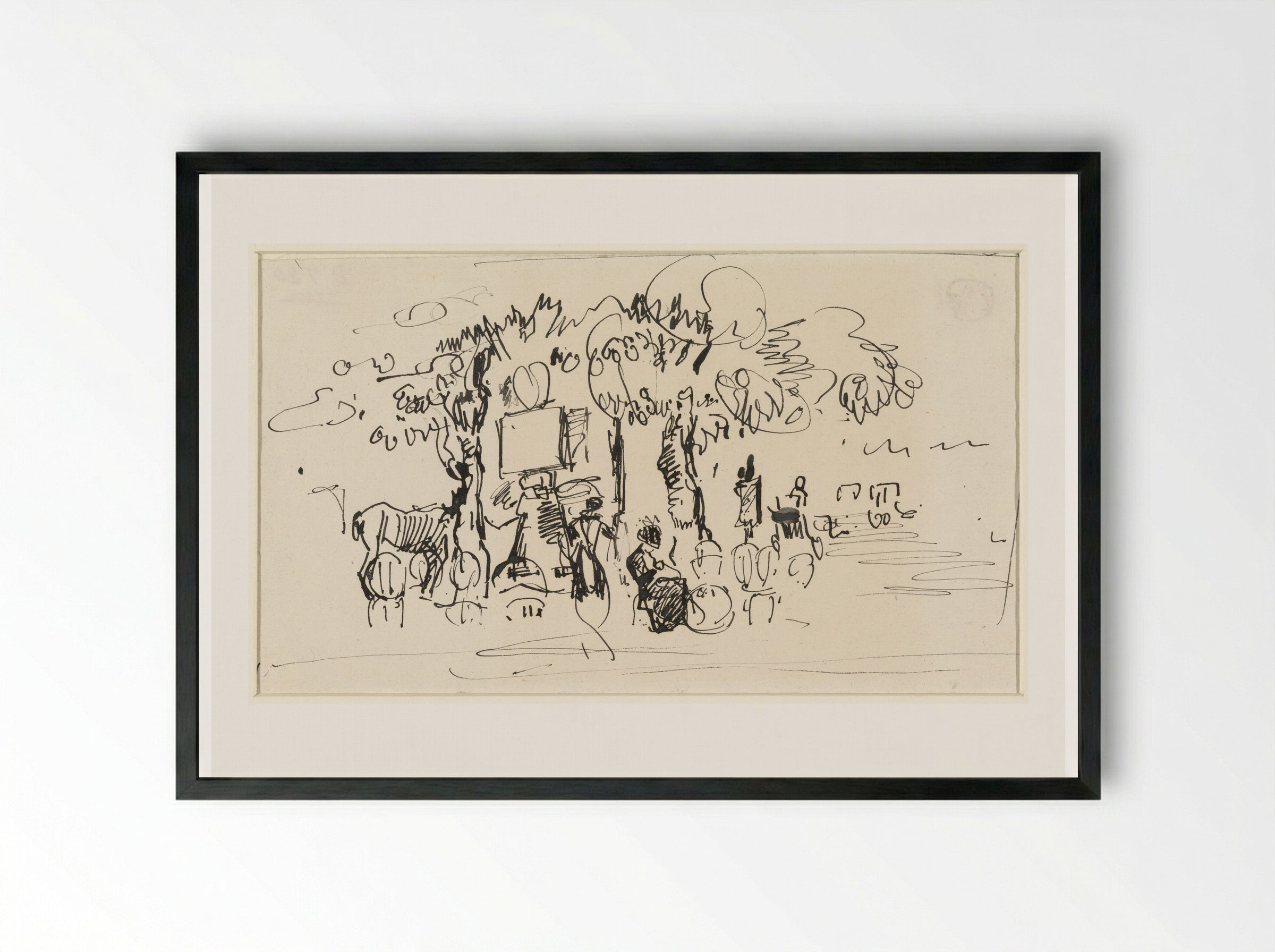 Het park - Rik Wouters - Framed Print Black