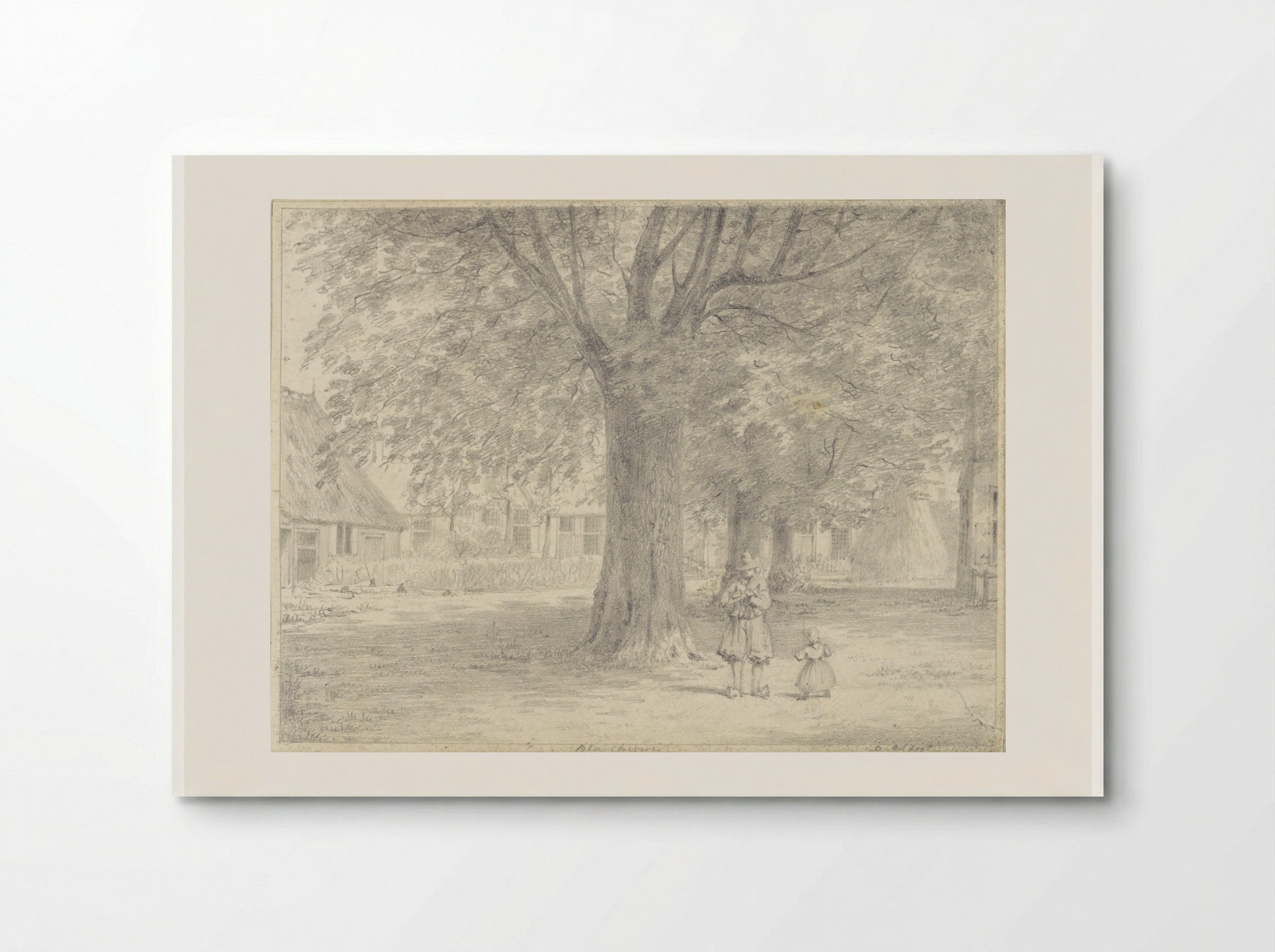 Het plein van Blaricum - Hendrik Abraham Klinkhamer - Poster