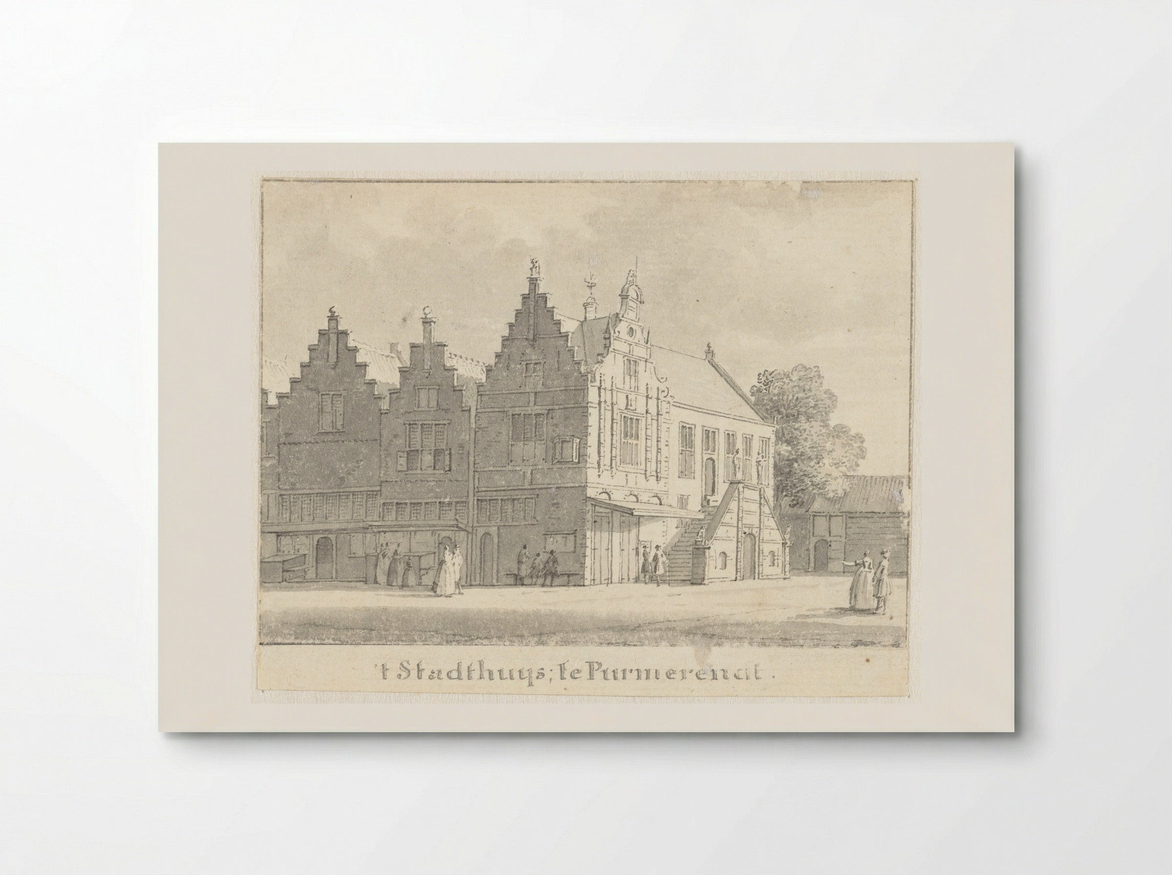Het stadhuis te Purmerend - Cornelis Pronk - Poster