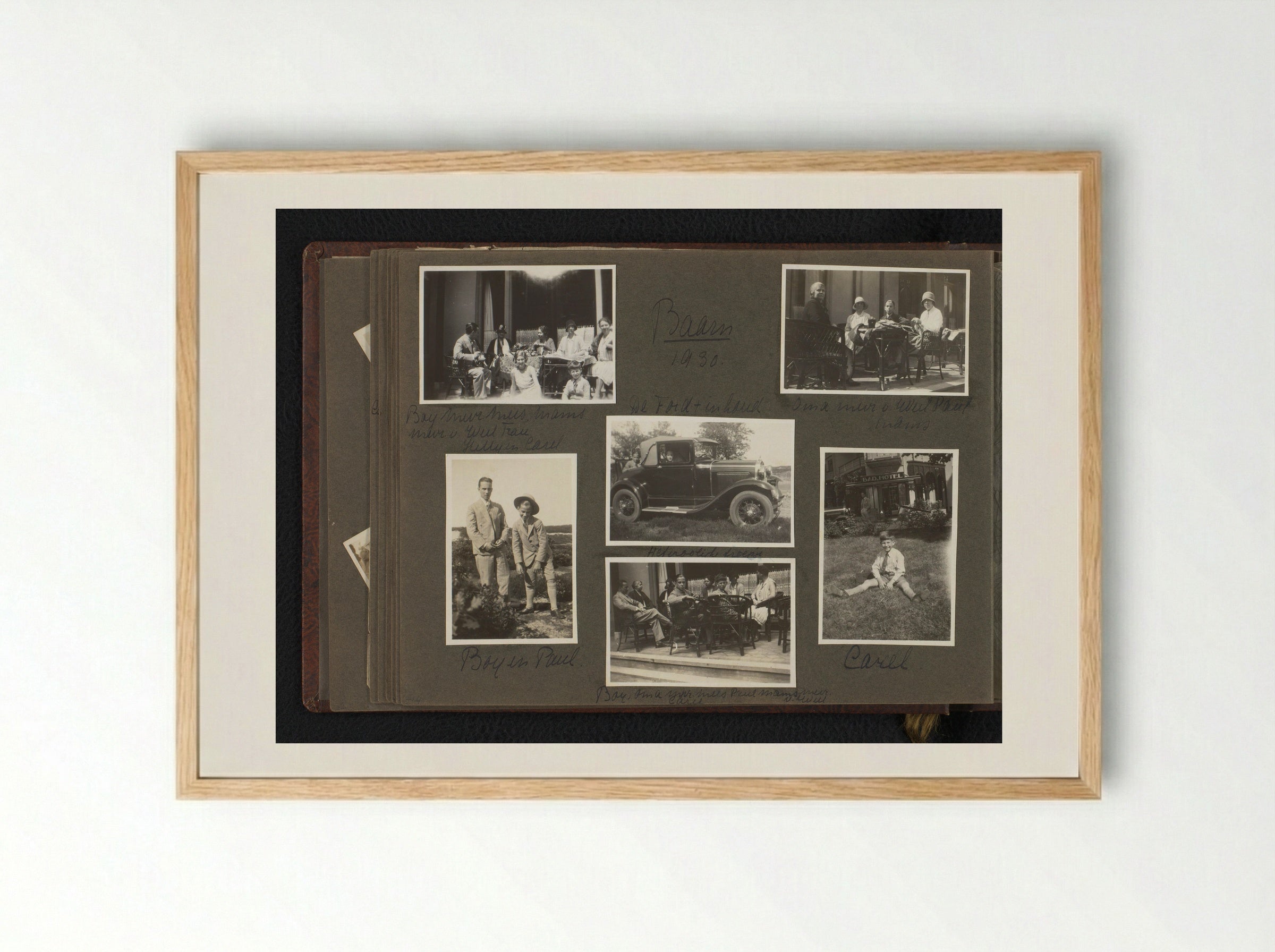 Hetty Boelen in Baarn - Eva Charlotte Pennink-Boelen - Framed Print Wood