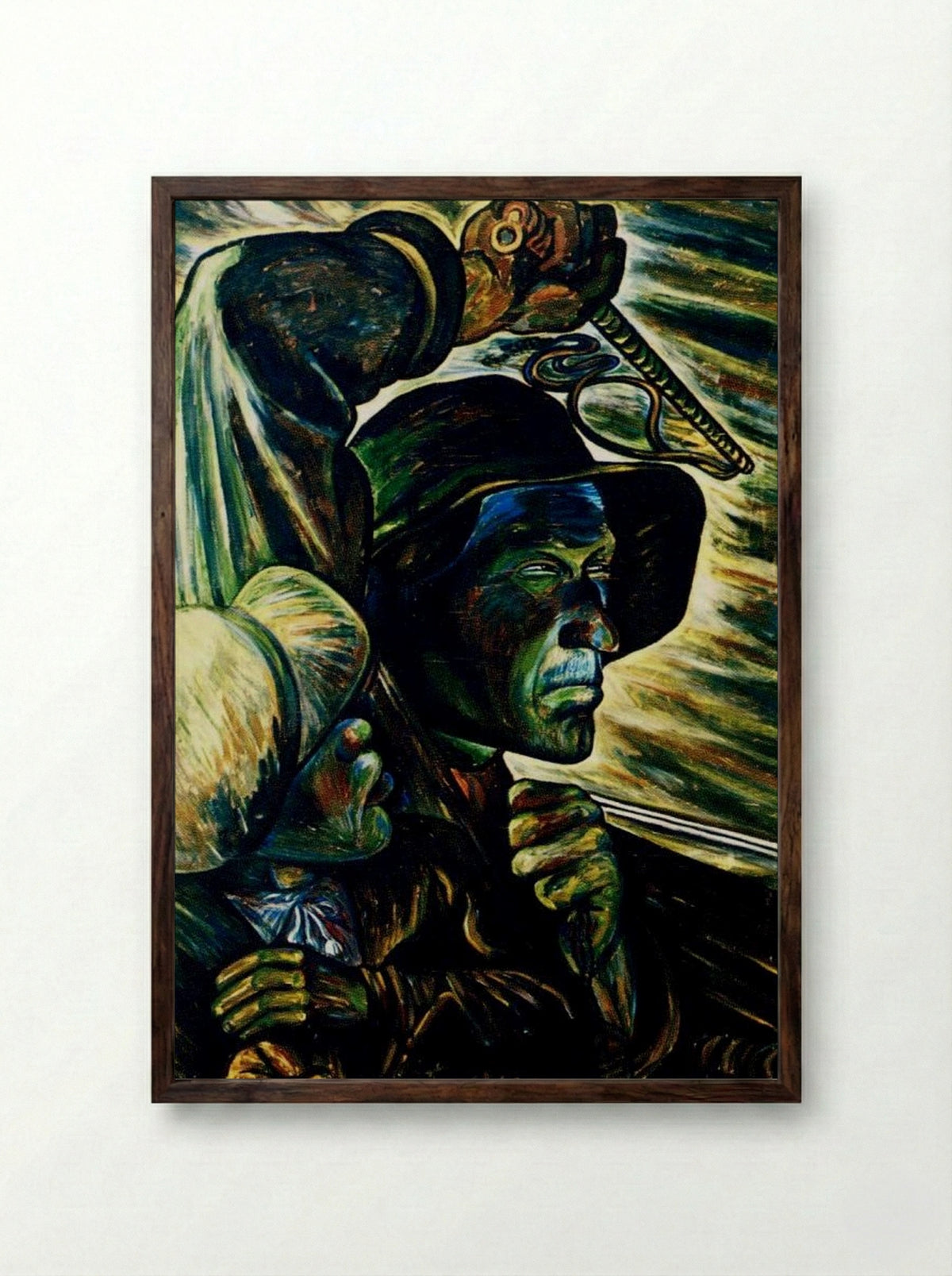 Hevoshuijarit - Vilho Lampi - Framed Print Dark Wood