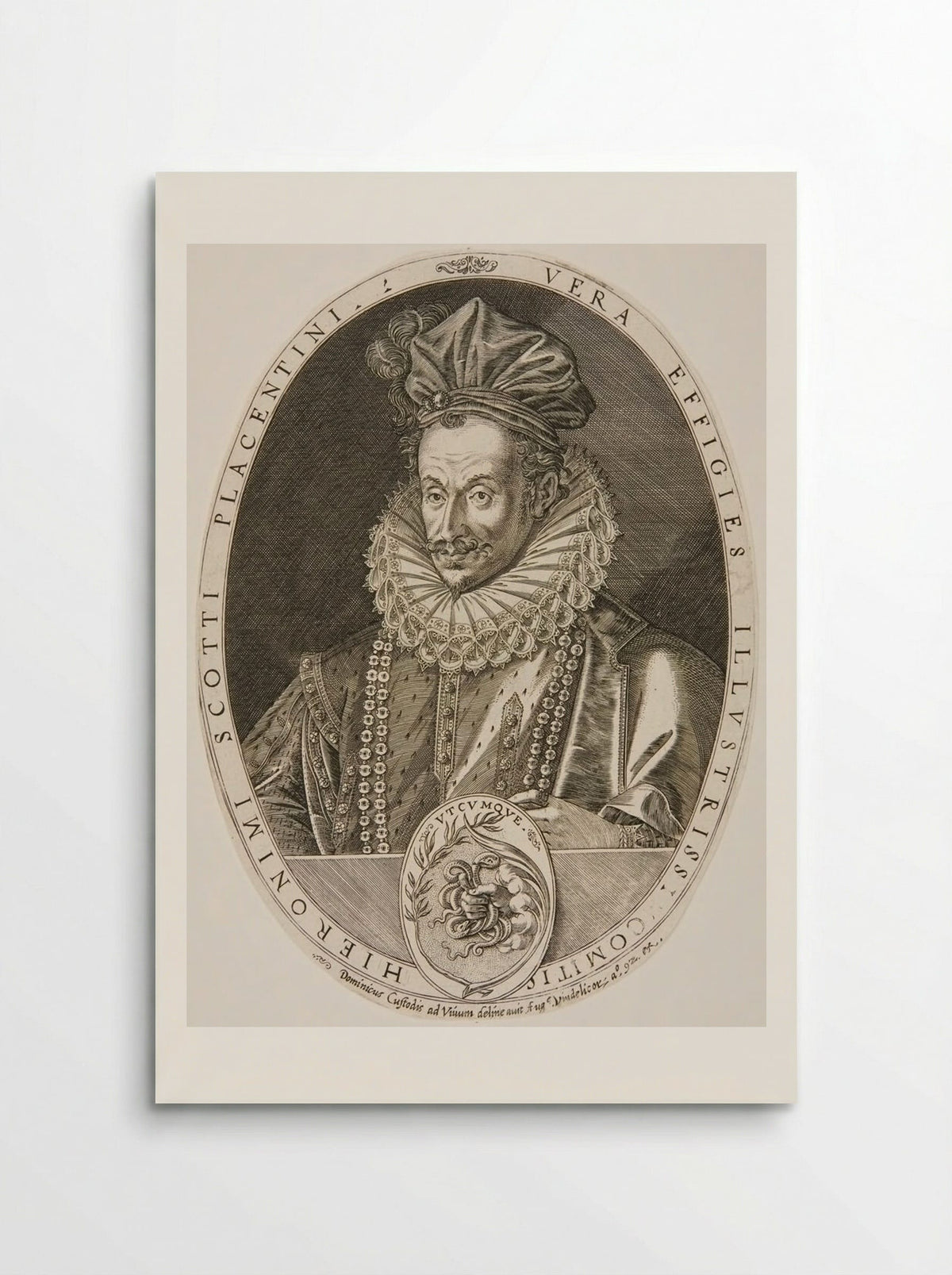 Hieronymus Scottus Placentinus - Dominicus Custos - Poster