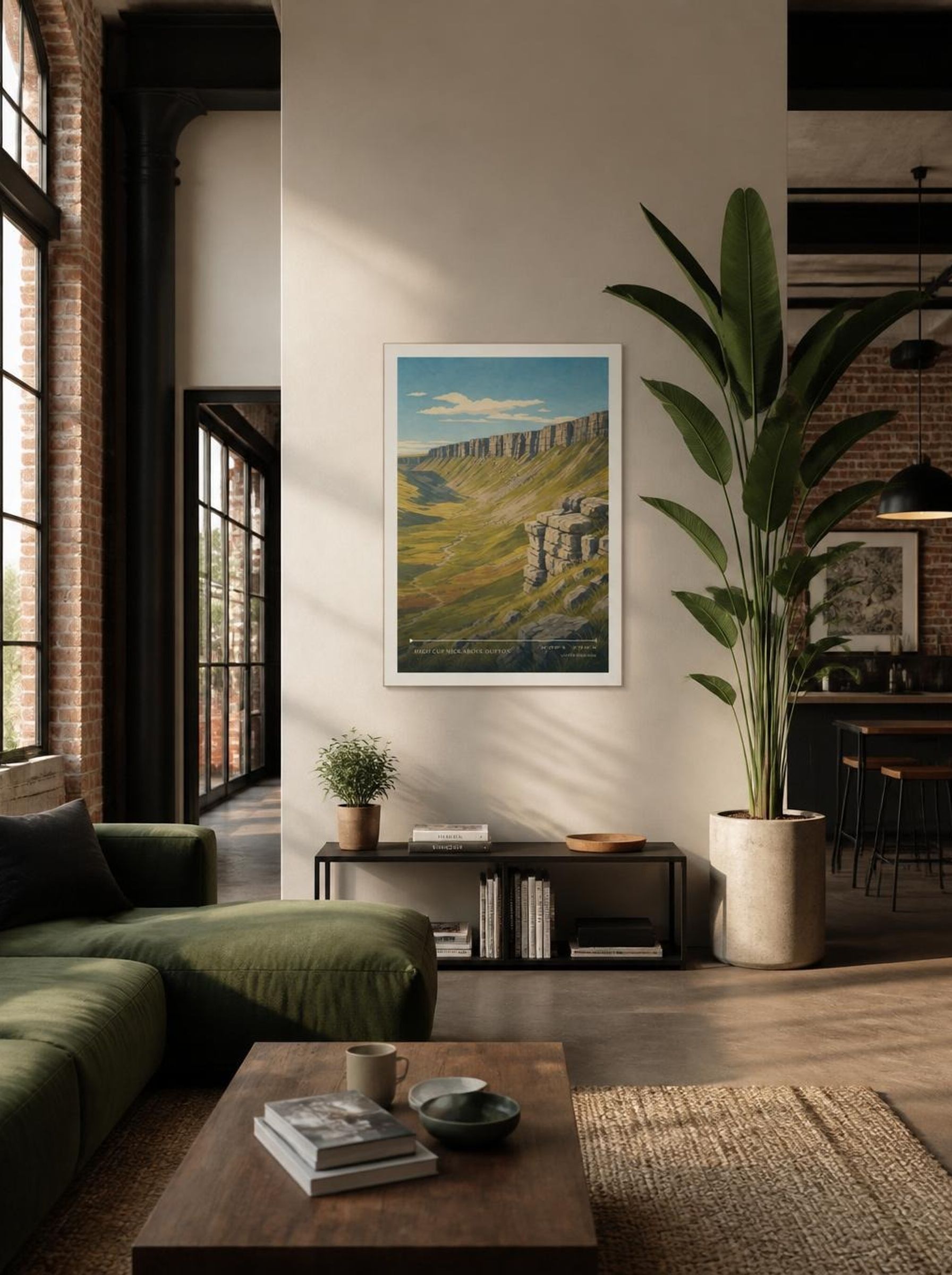 High Cup Nick above Dufton United Kingdom Travel Poster - Lifestyle