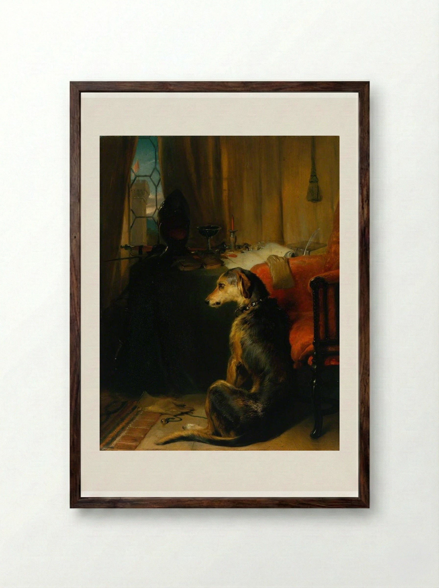 High Life - Sir Edwin Henry Landseer - Framed Print Dark Wood