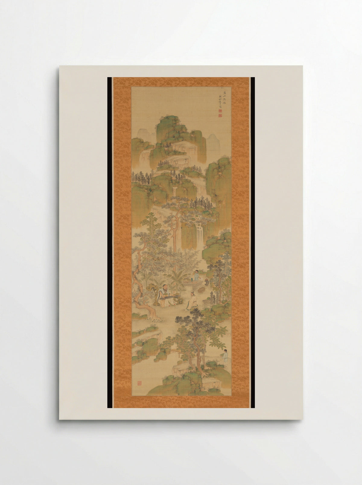 High Mountains, Flowing Water: Yu Boya and Zhong Ziqi - Okura Ryūzan - Poster