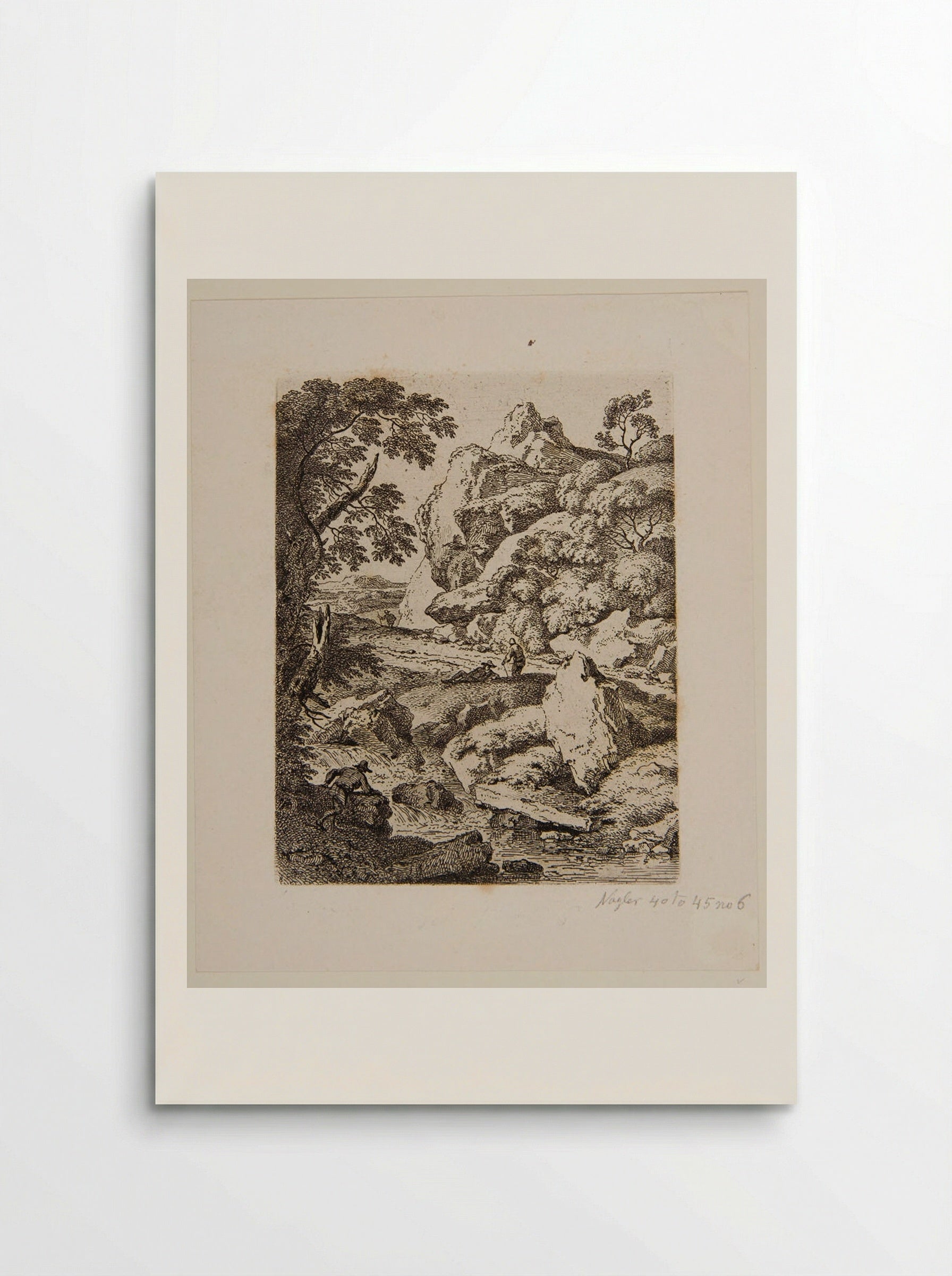 High Pointed Rock - Ferdinand Kobell - Poster