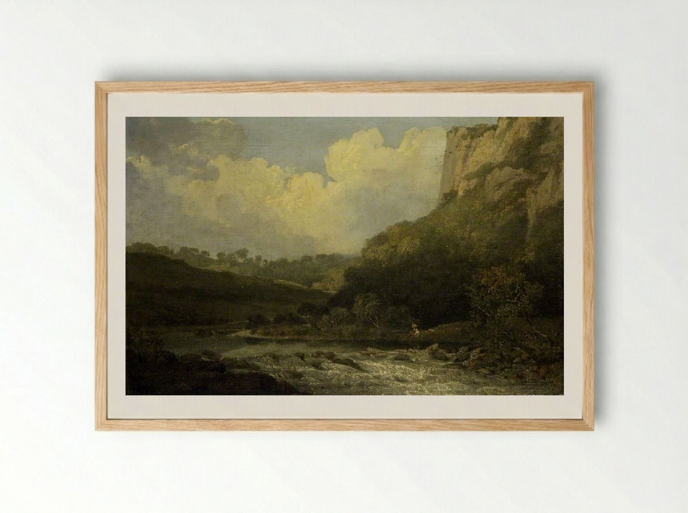 High Tor, Matlock - John Crome - Framed Print Wood