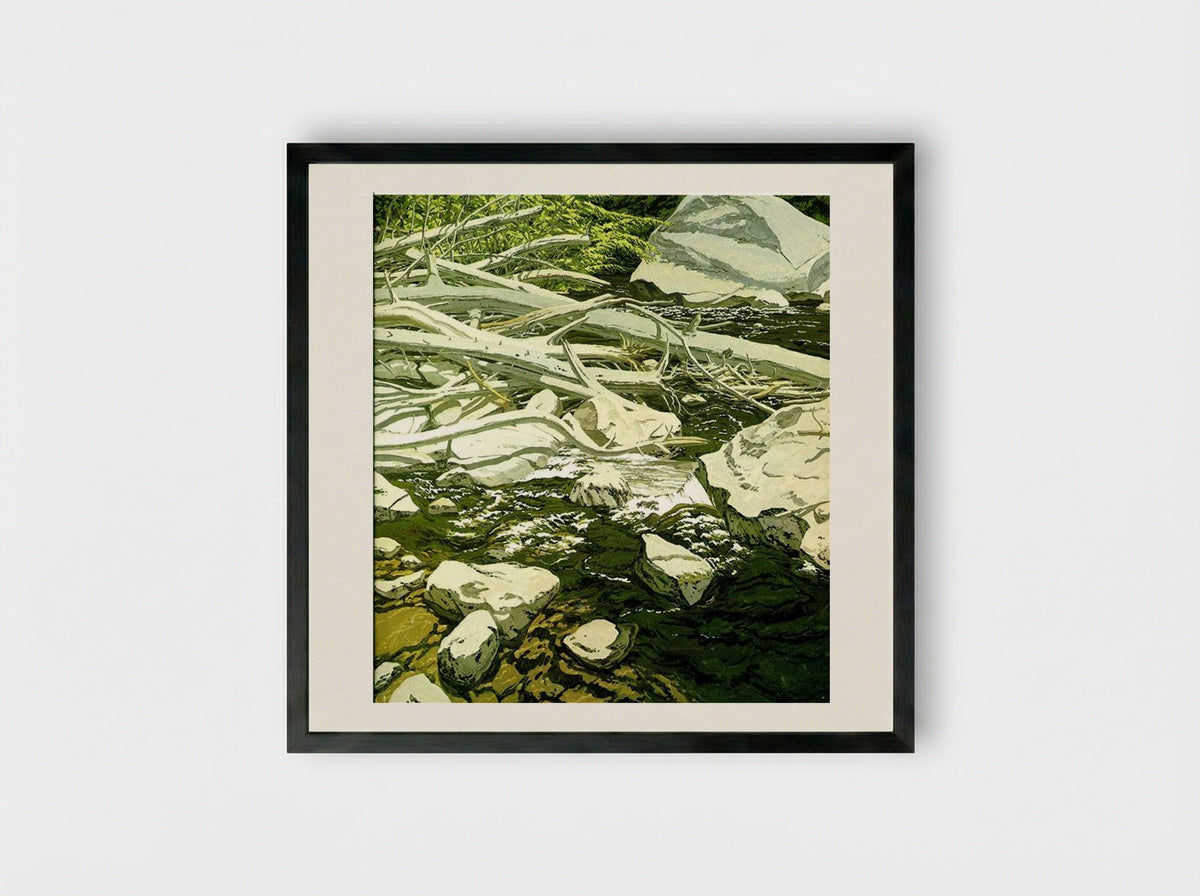 High Water Mark - Neil Welliver - Framed Print Black