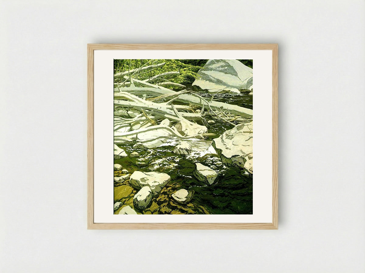 High Water Mark - Neil Welliver - Framed Print Wood