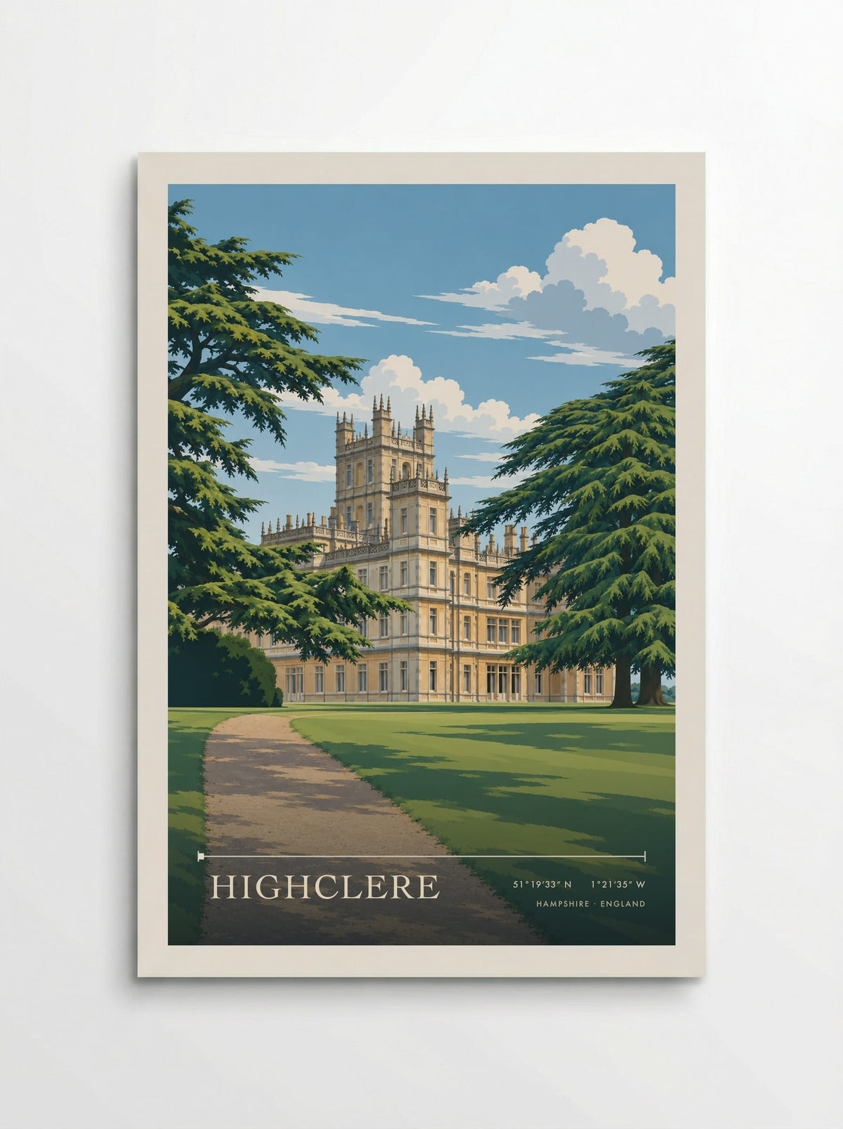 Highclere, Hampshire | Travel Poster - Poster