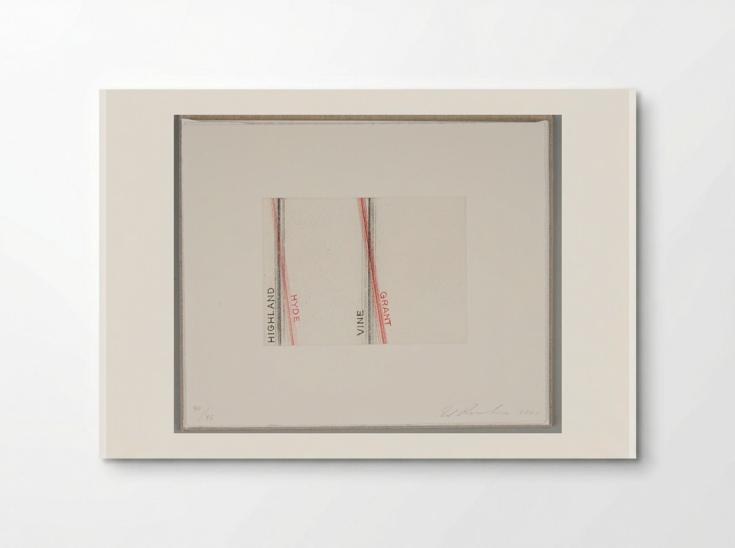Highland Hyde Vine Grant - Edward Ruscha - Poster